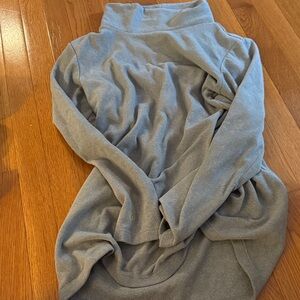 Dudley stephens Gray terry fleece turtleneck